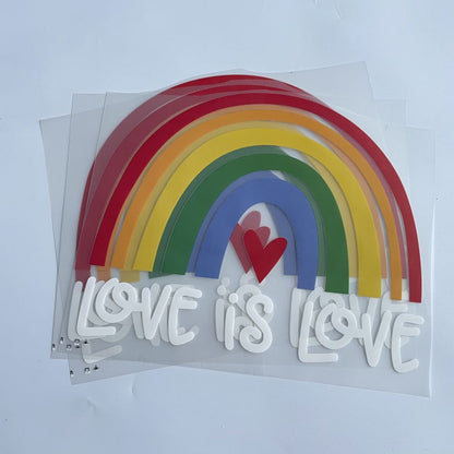 Rainbow Bridge Love Heat Transfer Designs