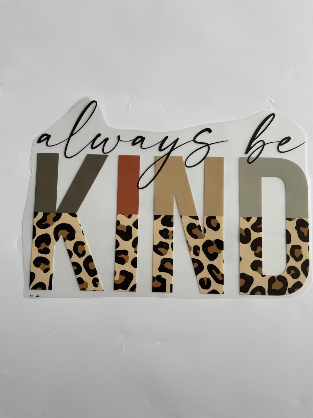 Kind Leopard  Heat Transfer Design for Girls