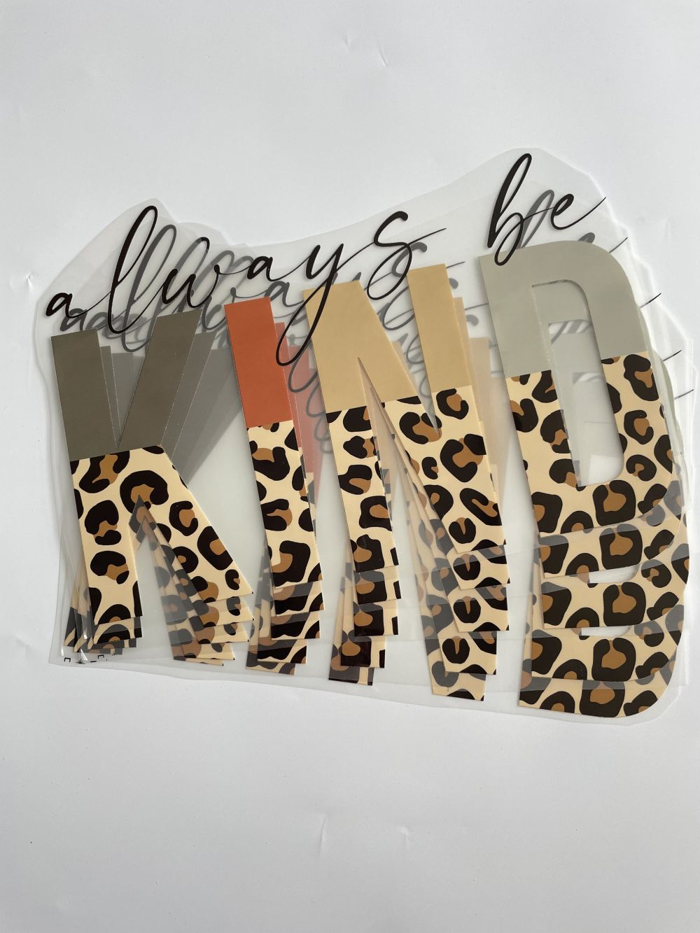 Kind Leopard  Heat Transfer Design for Girls