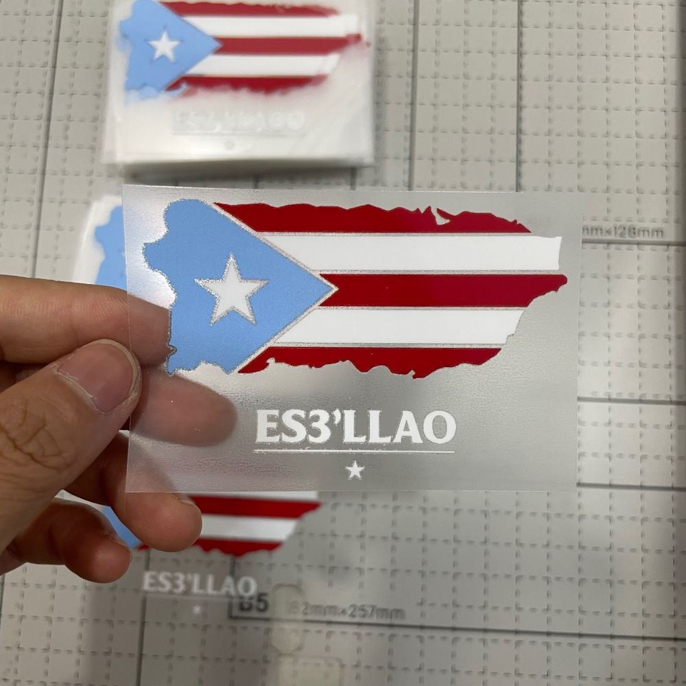 Customized flag design heat transfer logo