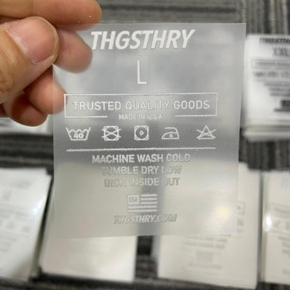 Heat Transfer Care label for Clothing